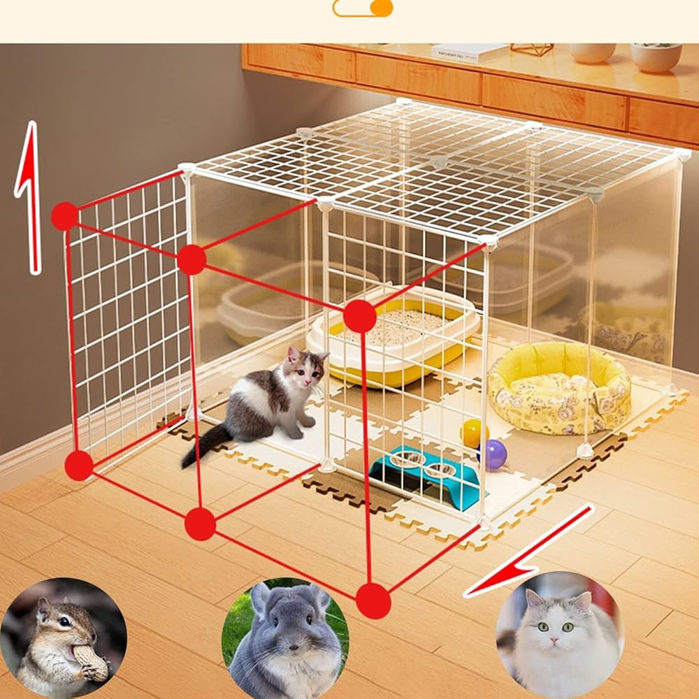 y⭐︎Rabbit XiaZ Guinea Pig Cage with Waterproof PVC Bottom Liner & One